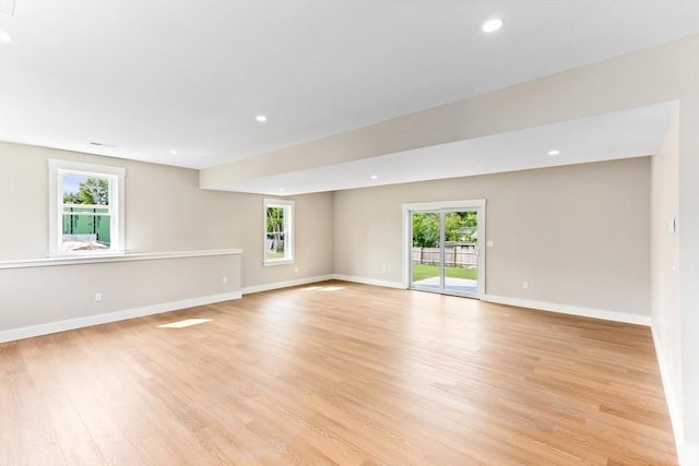 41 Kent St, Brockton, MA 02302 - empty room featuring light wood finished floors, plenty of natural light, and recessed lighting