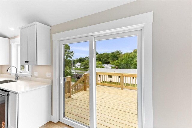 41 Kent St, Brockton, MA 02302 - entryway with healthy amount of natural light and light wood-style flooring