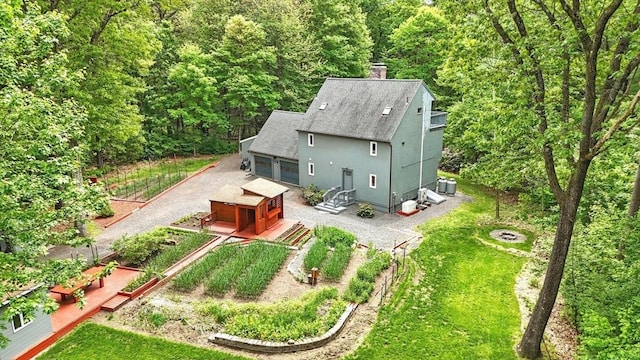 237 Shutesbury Rd, Amherst, MA 01002 - view of subject property with a heavily wooded area