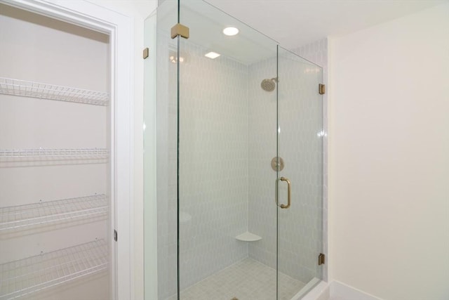 bathroom with walk in shower