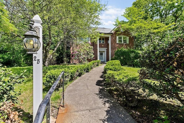 25 Hundreds Cir, Wellesley, MA 02481 - view of front of house with brick siding