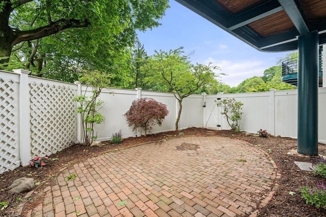 227 Summit Unit W207, Brookline, MA 02446 - fenced backyard featuring a patio and a gate