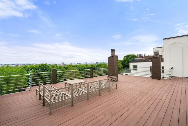 227 Summit Unit W207, Brookline, MA 02446 - view of wooden deck