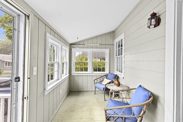23 Garden Rd, Scituate, MA 02066 - sunroom / solarium with vaulted ceiling, wood walls, and wood finished floors