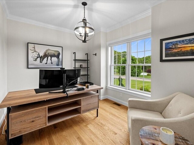 10 Beech St, Millis, MA 02054 - office space with wood finished floors, crown molding, and baseboards