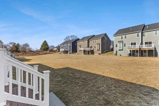 view of yard with a residential view