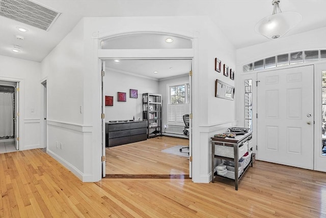 entryway featuring wood-type flooring