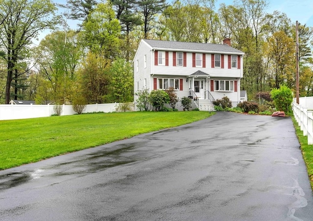 11 Douglas Ave, Burlington, MA 01803 - colonial inspired home featuring a chimney and driveway