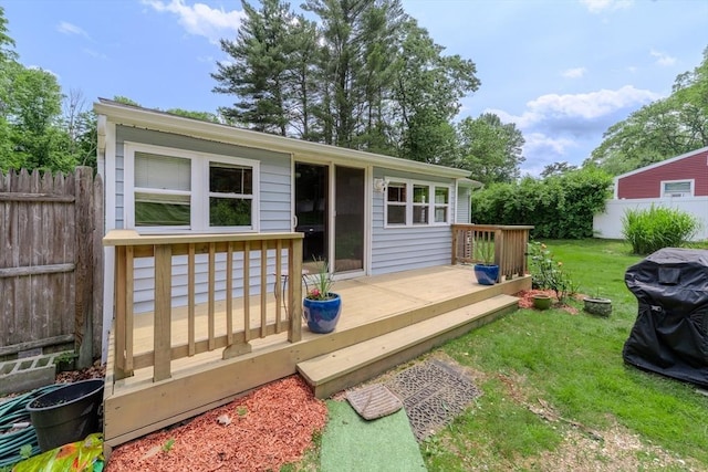 71 Webber Rd, Brookfield, MA 01506 - wooden terrace with a grill
