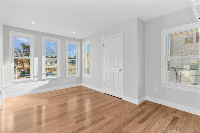 interior space featuring light hardwood / wood-style flooring