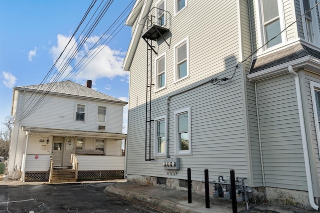 view of rear view of property