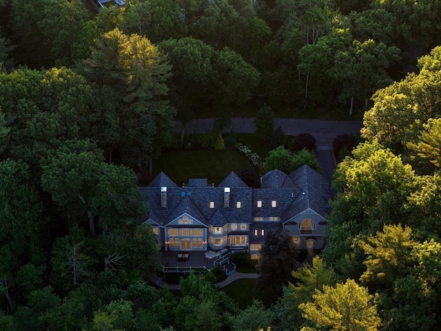 56 Cart Path Rd, Weston, MA 02493 - view of subject property featuring a heavily wooded area