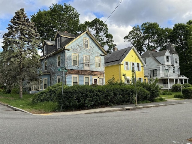 99 Beacon St, Boston, MA 02136 - view of front of home featuring a chimney