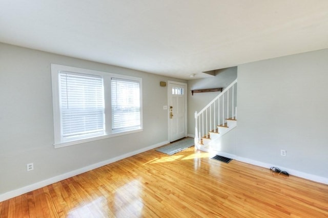 entryway featuring wood-type flooring