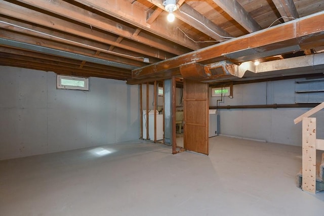16 W St, Natick, MA 01760 - below grade area featuring independent washer and dryer