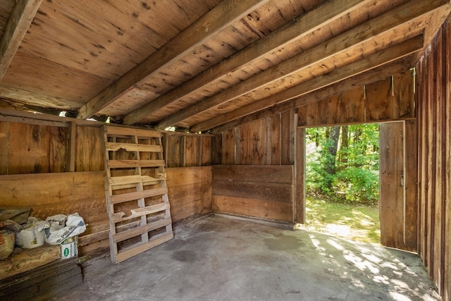 view of storage room