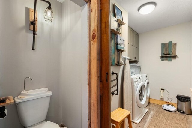 laundry area featuring washer and dryer