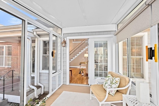 view of sunroom / solarium