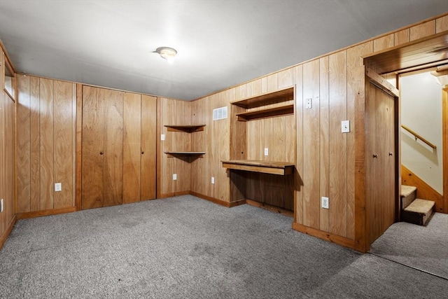 464 Ralph Talbot St, Weymouth, MA 02190 - unfurnished bedroom featuring carpet flooring, wooden walls, and baseboards