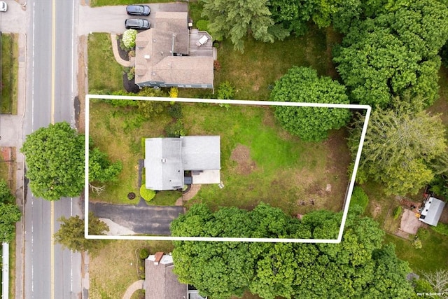 464 Ralph Talbot St, Weymouth, MA 02190 - aerial view of property and surrounding area with property boundaries highlighted