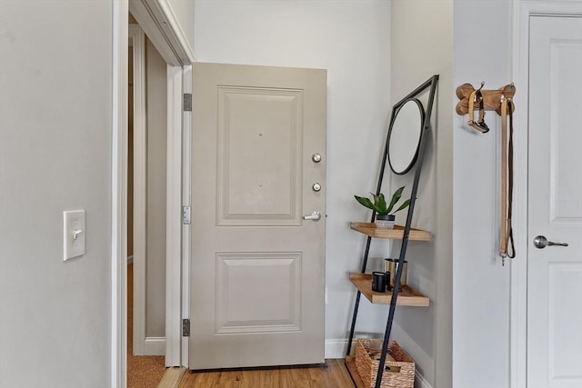 4 Harvest Dr Unit 225, North Andover, MA 01845 - entryway with baseboards and light wood-style flooring