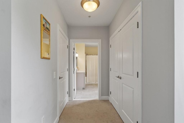 4 Harvest Dr Unit 225, North Andover, MA 01845 - hall featuring light carpet and baseboards