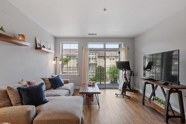 4 Harvest Dr Unit 225, North Andover, MA 01845 - living room featuring wood finished floors