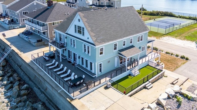 drone / aerial view featuring a residential view