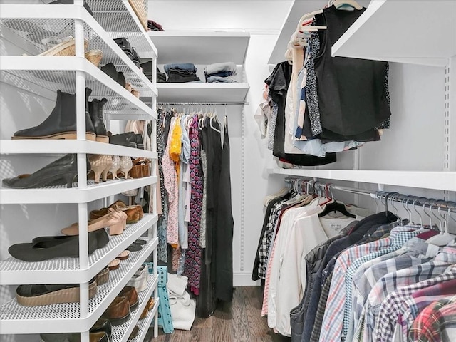 72-74 Grafton St Unit 2, Arlington, MA 02474 - walk in closet featuring wood finished floors