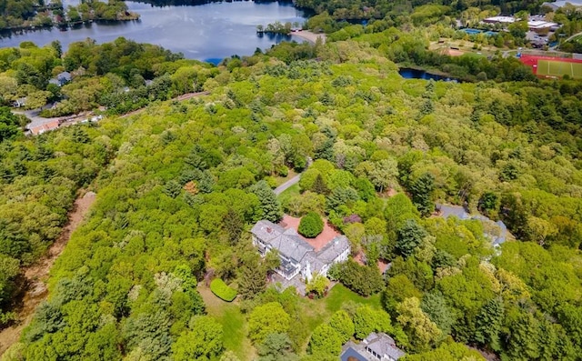200 Pond Rd, Wellesley, MA 02482 - bird's eye view of a large body of water and a forest
