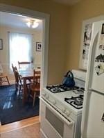 kitchen with white appliances