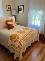 bedroom featuring hardwood / wood-style flooring