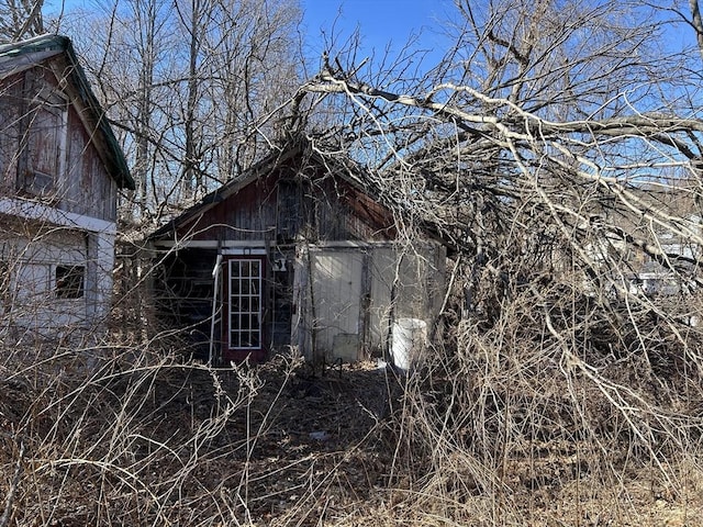 view of barn