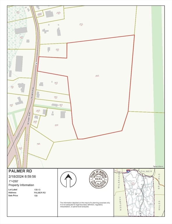 0 Palmer Rd, Monson MA, 01057 land for sale