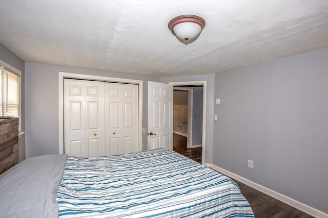 37 Border St, Springfield, MA 01104 - bedroom featuring a closet and dark wood-style flooring
