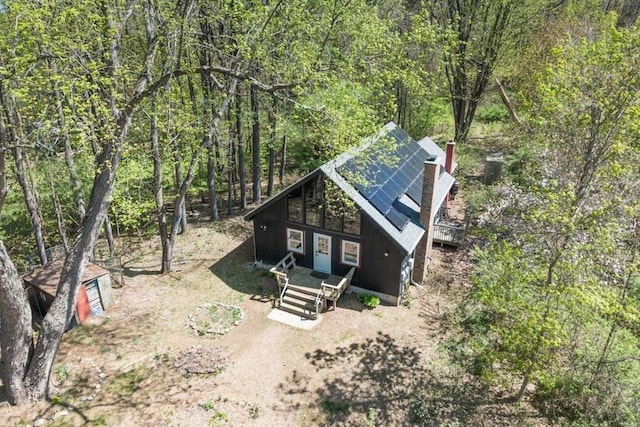 aerial view with a view of trees