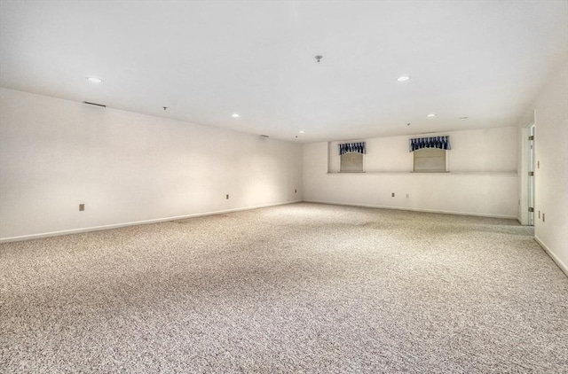 501 Lexington St Unit 105, Waltham, MA 02452 - unfurnished room with recessed lighting, carpet floors, fire sprinkler in ceiling, and baseboards