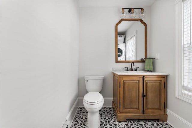 61 Elm St Unit 61, Andover, MA 01810 - bathroom with healthy amount of natural light, vanity, and tile patterned floors