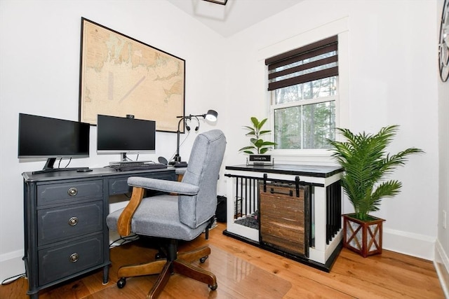 30 Indian Cove Rd, Marion, MA 02738 - office featuring light wood-type flooring and baseboards