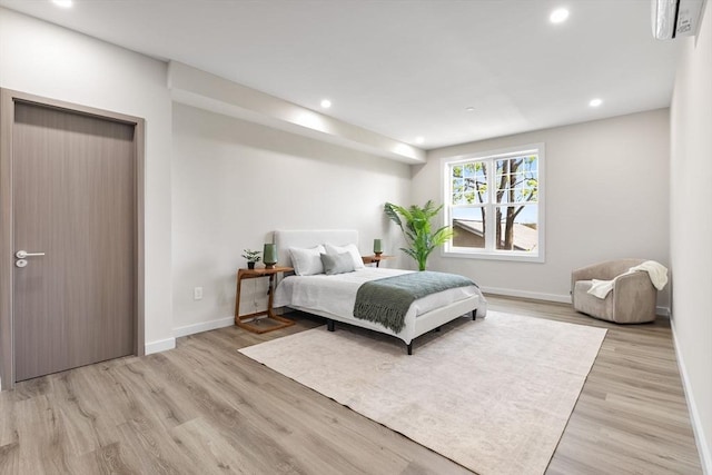 43-47 Fremont Unit 7, Boston, MA 02126 - bedroom with recessed lighting, baseboards, and light wood finished floors