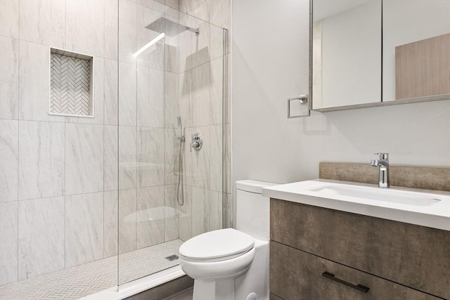 43-47 Fremont Unit 7, Boston, MA 02126 - full bath with vanity, toilet, and a shower stall