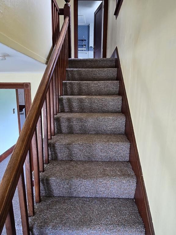 43 Jefferson St, Taunton, MA 02780 - stairs with baseboards
