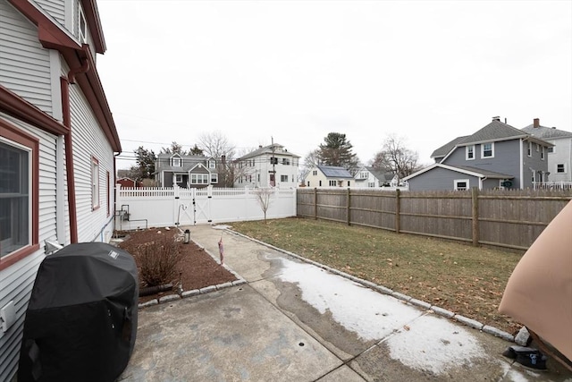 view of yard featuring a patio area