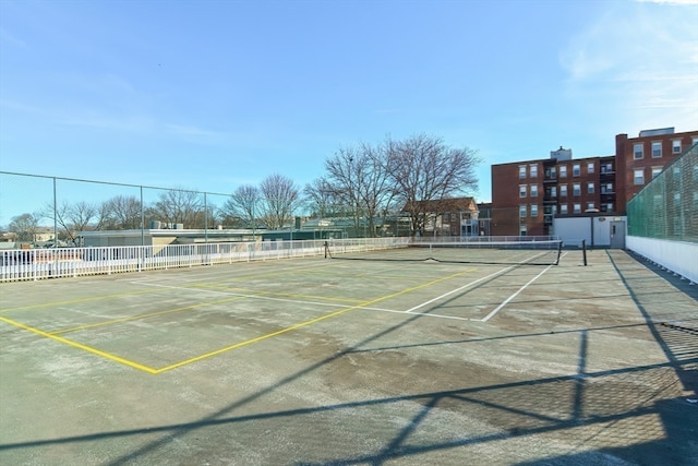 view of tennis court