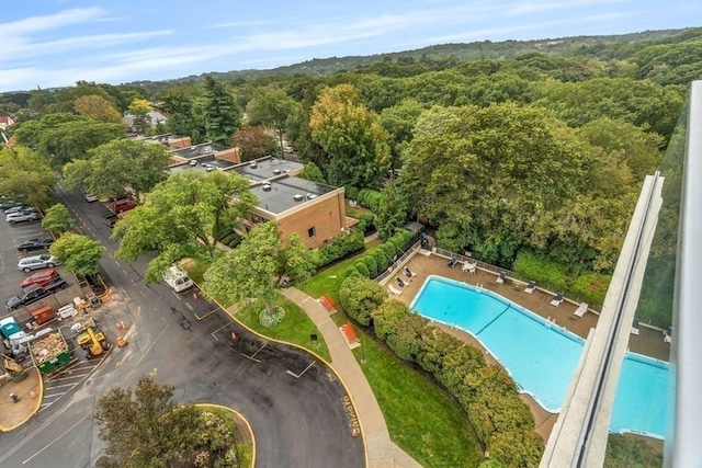 birds eye view of property