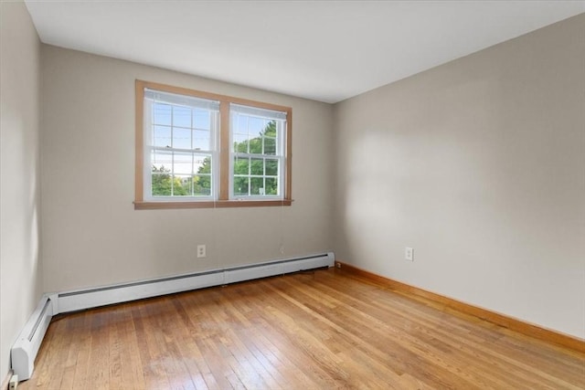 479 W, West Bridgewater, MA 02379 - empty room featuring hardwood / wood-style floors, baseboard heating, and baseboards