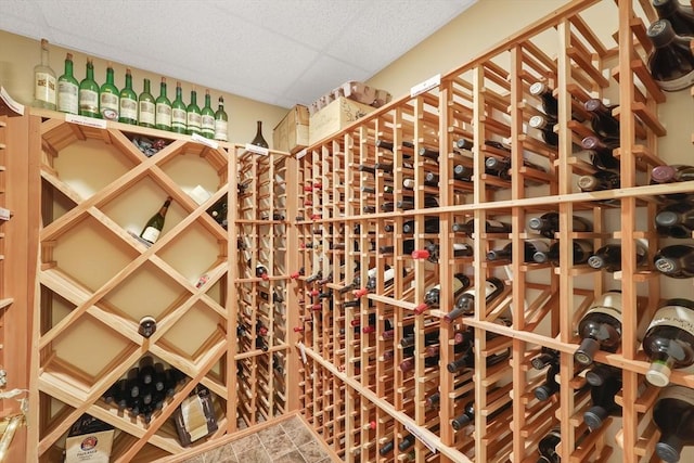 view of wine room