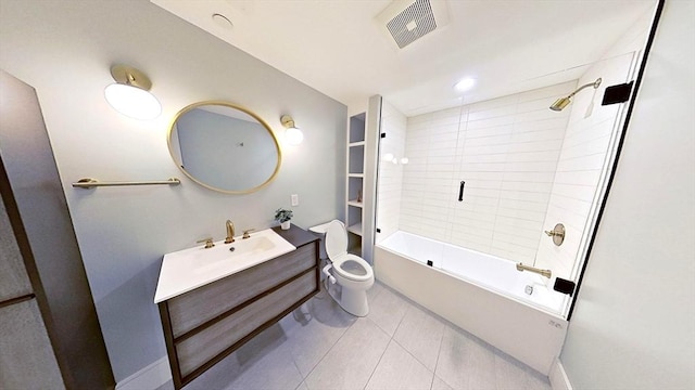148 W 9th St Unit 6, Boston, MA 02127 - full bathroom with vanity, shower / washtub combination, and tile patterned flooring