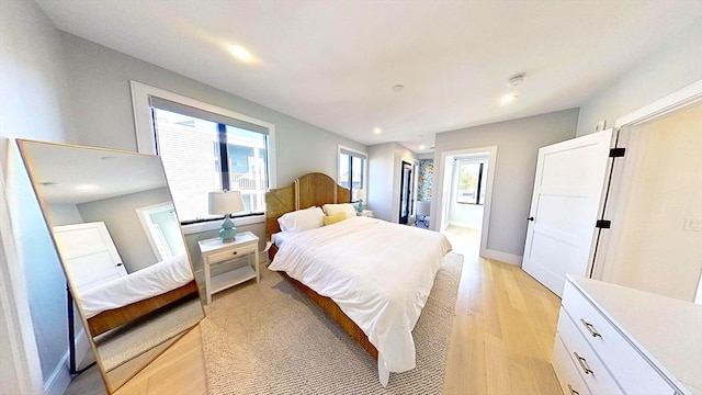 148 W 9th St Unit 6, Boston, MA 02127 - bedroom featuring recessed lighting and light wood finished floors