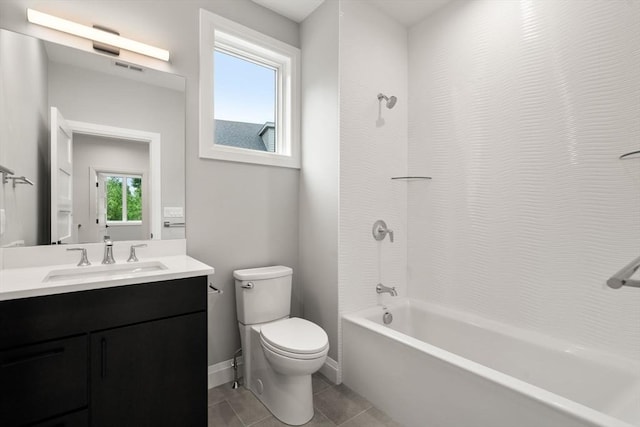 7 Johnson Pl Unit 7, Newton, MA 02466 - bathroom featuring vanity, shower / tub combination, and tile patterned flooring